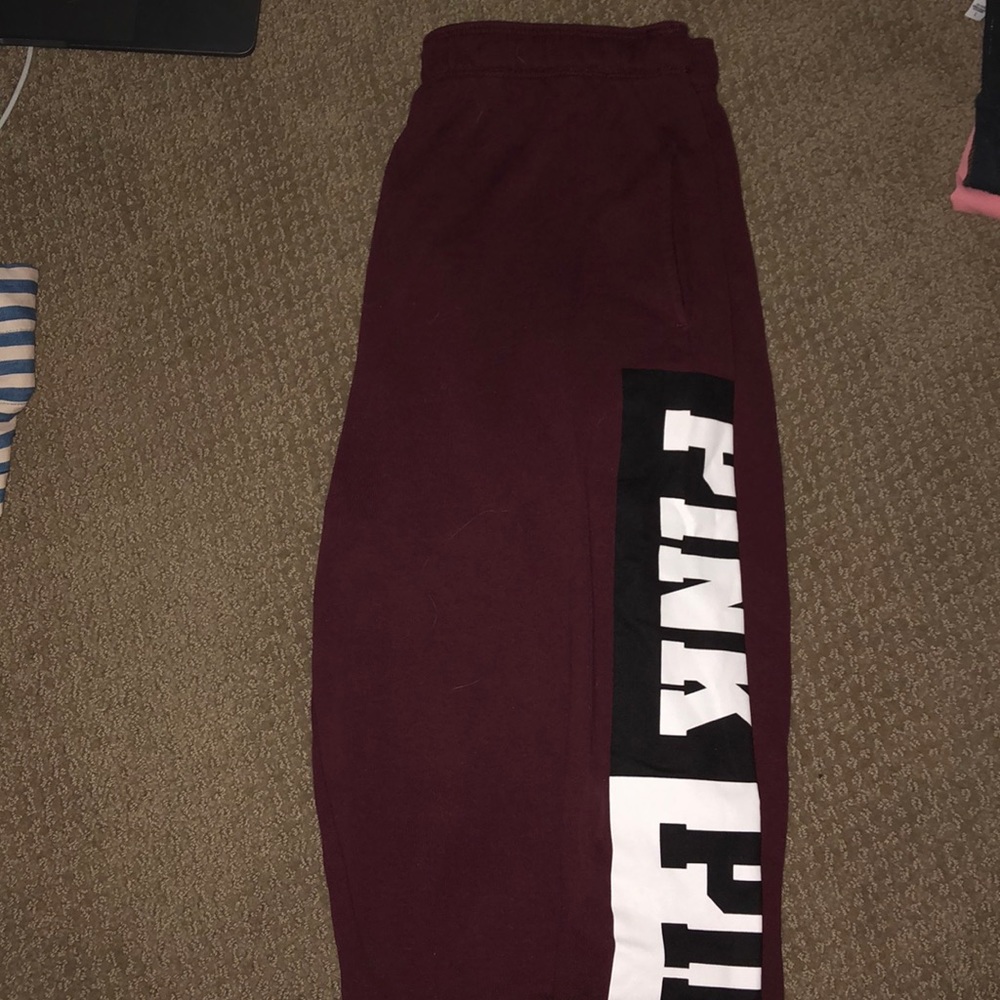 Maroon sweatpants